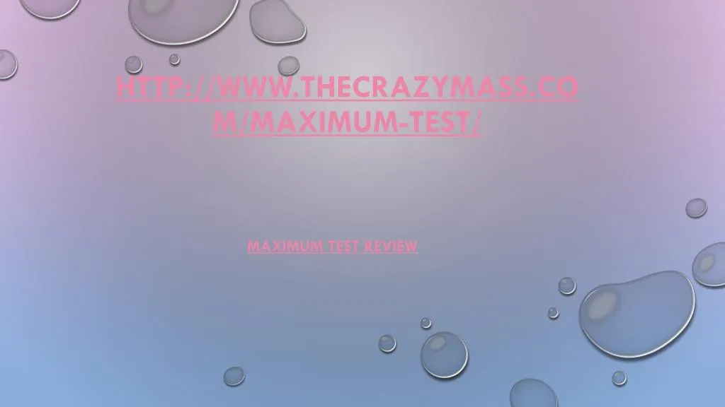 http www thecrazymass com maximum test