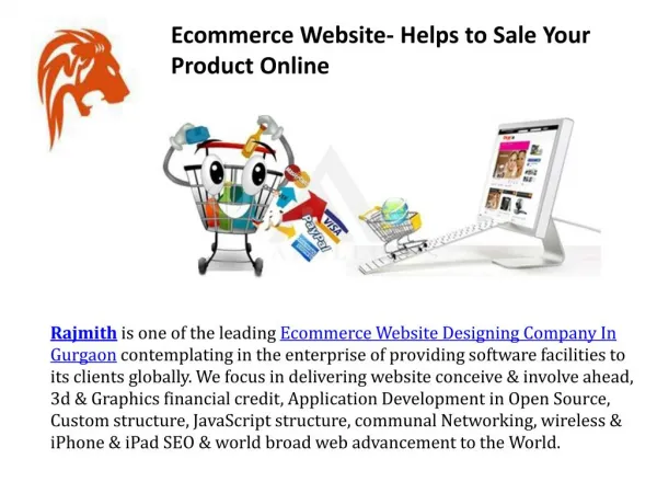Ecommerce website helps to sale your product online