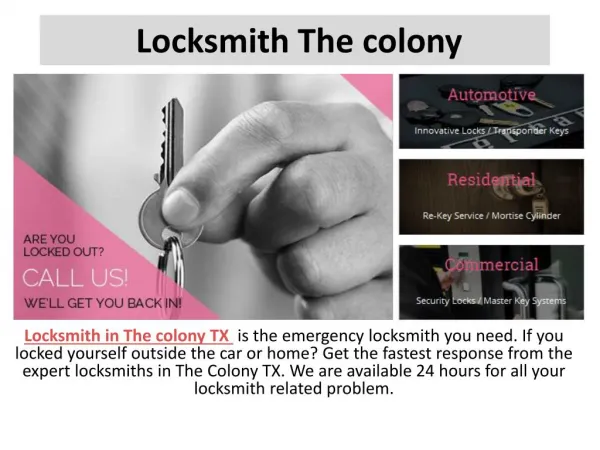 Locksmith The colony