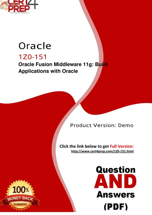 1Z0-151 Oracle Exam - Certification Test PDF Questions