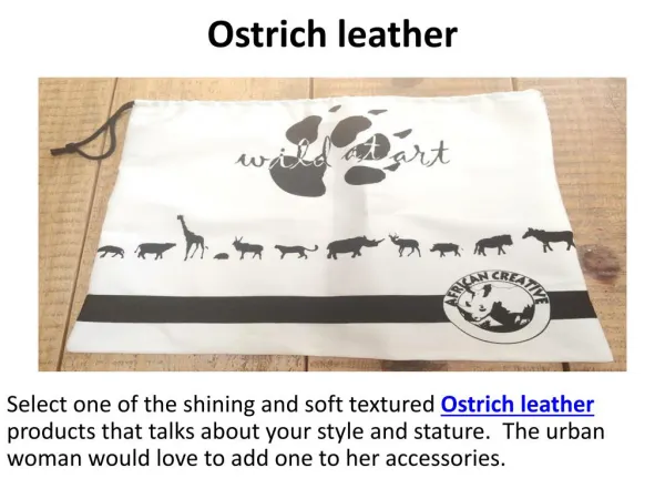 Ostrich leather, South african gifts, Tribal mask