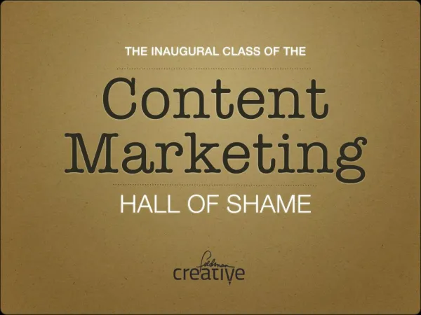 Content Marketing Hall of Shame