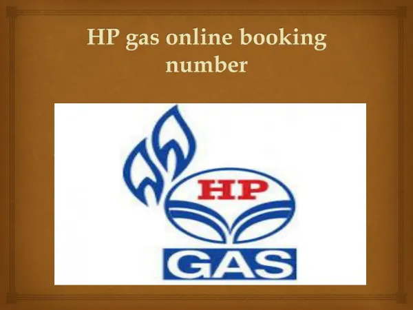 hp gas online booking number