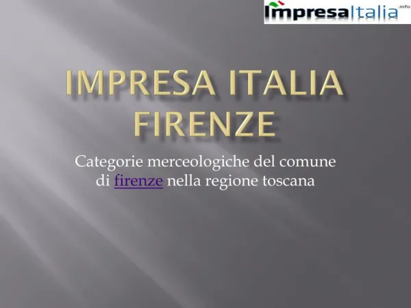 Impresa italia firenze