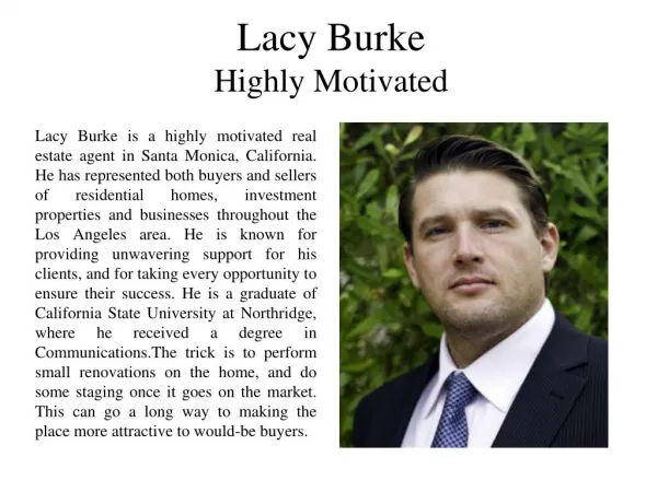Lacy Burke Highly Motivated