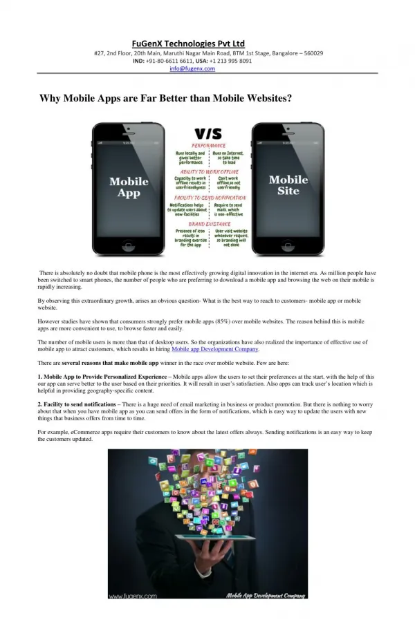 Why Mobile Apps are Far Better than Mobile Websites?