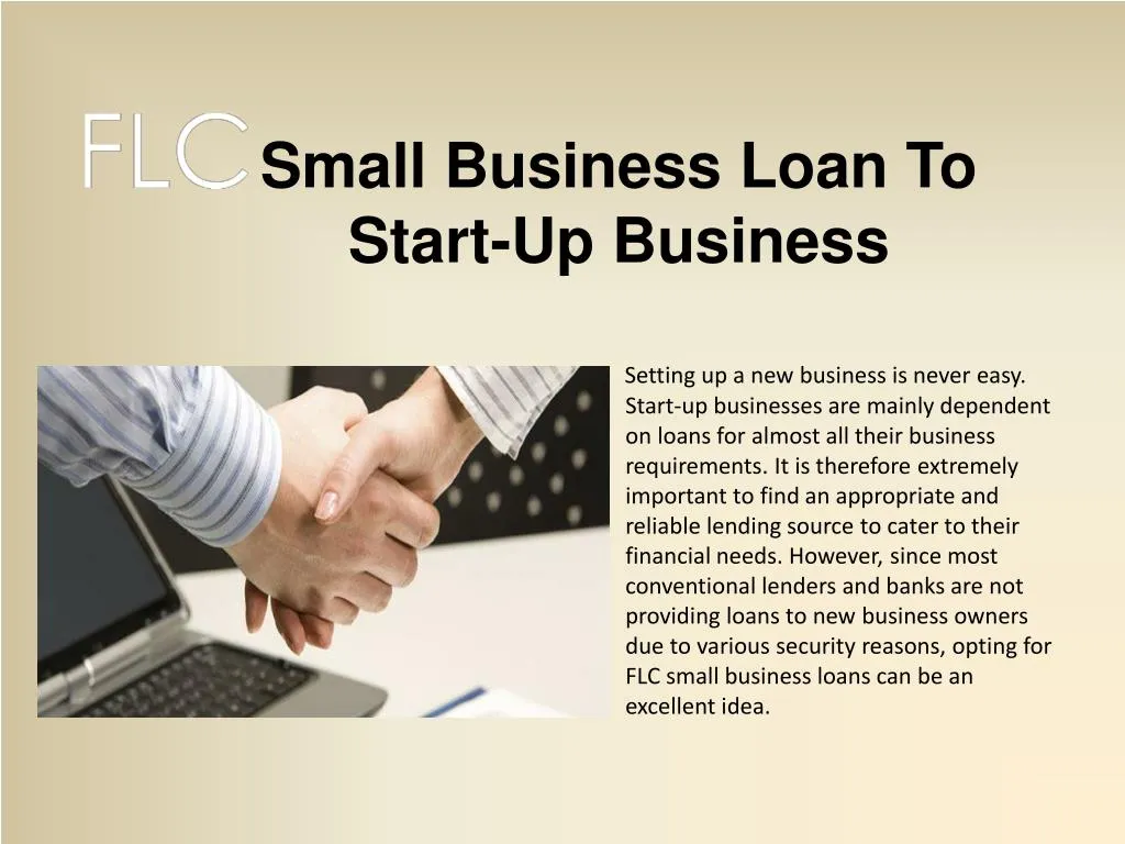 small business loan to start up business
