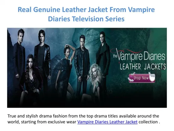 Use Television Fashion Jacket From Vampire Diaries Characters