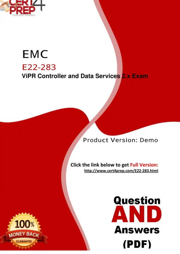 EMC E22-283 Exam PDF Material