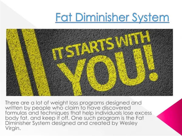 Fat Diminisher System Review