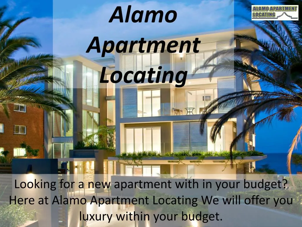 alamo apartment locating