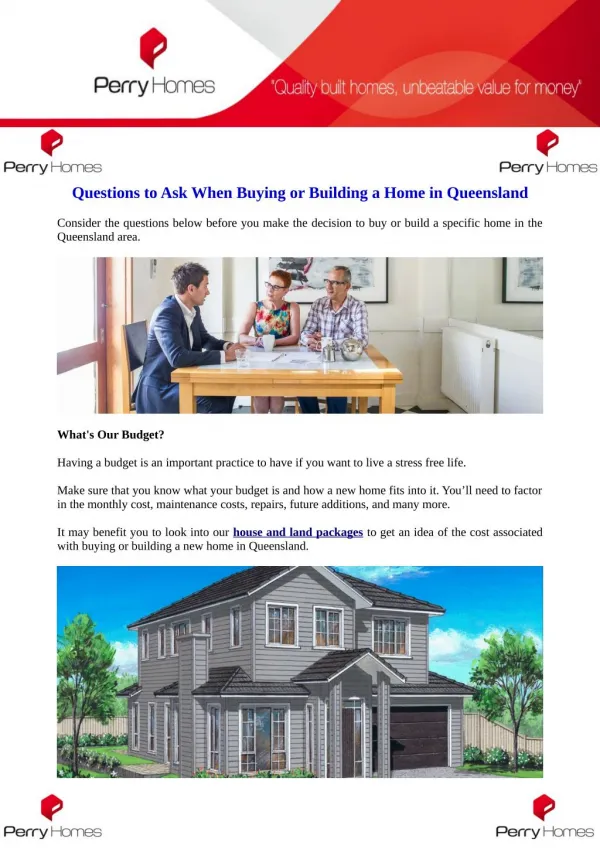 Questions to Ask When Buying or Building a Home in Queensland