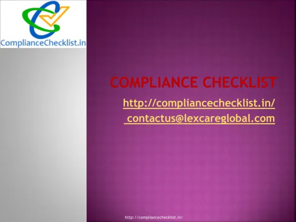 legal compliance checklist
