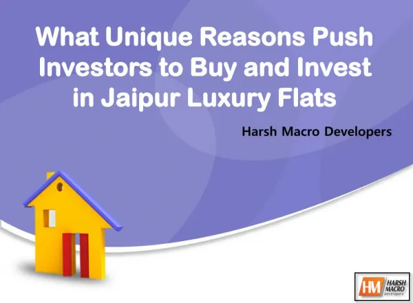 What Unique Reasons Push Investors to Buy and Invest in Jaipur Luxury Flats