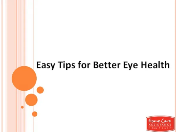 Easy Tips for Better Eye Health