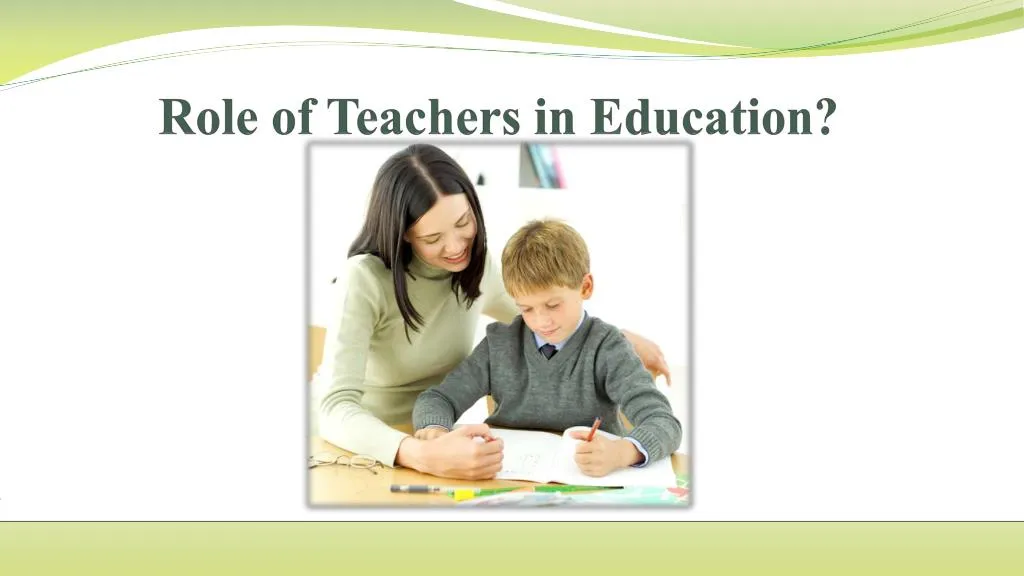 role of teachers in education