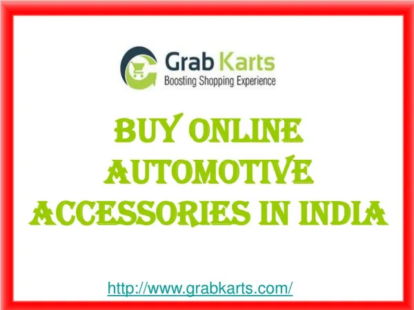 Buy Online Automotive Accessories In India