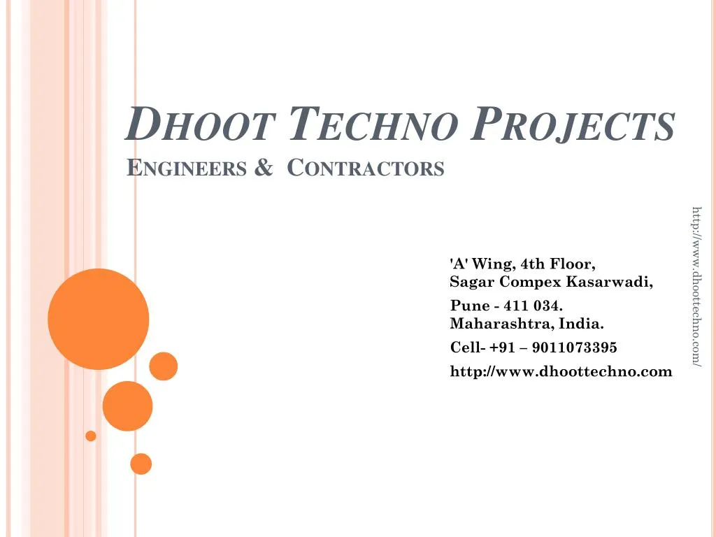 dhoot techno projects engineers contractors