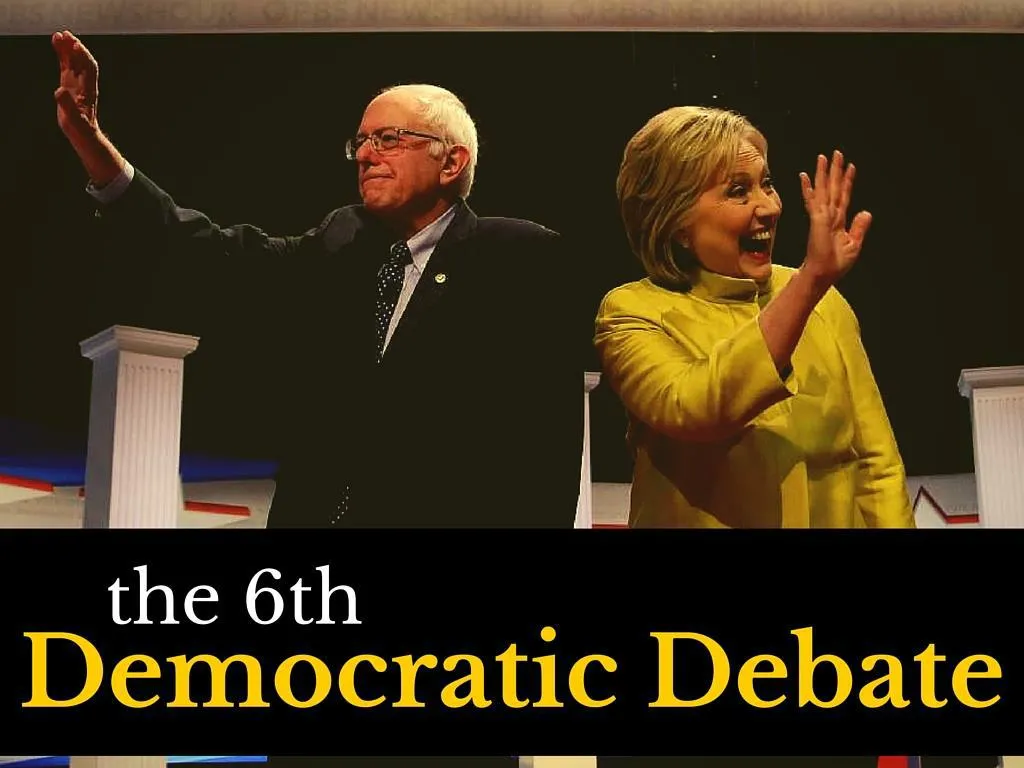 the 6th democratic debate