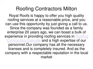 Roof Repair Oakville