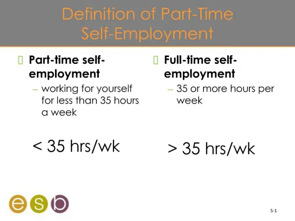 Definition of Part-Time Self-Employment