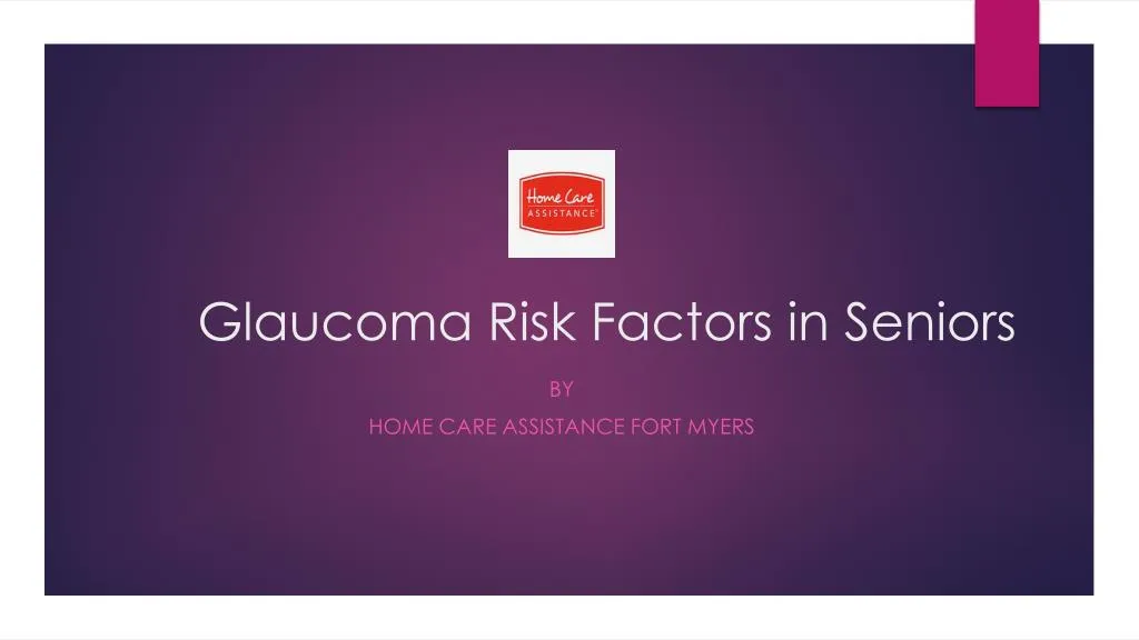 glaucoma risk factors in seniors