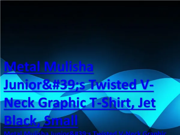 Metal Mulisha Junior&#39;s Twisted V-Neck Graphic T-Shirt, Jet Black, Small