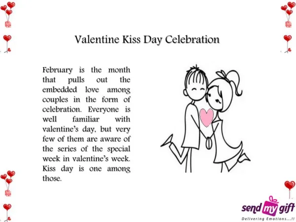 Celebration of Kiss - Valentine Kiss day
