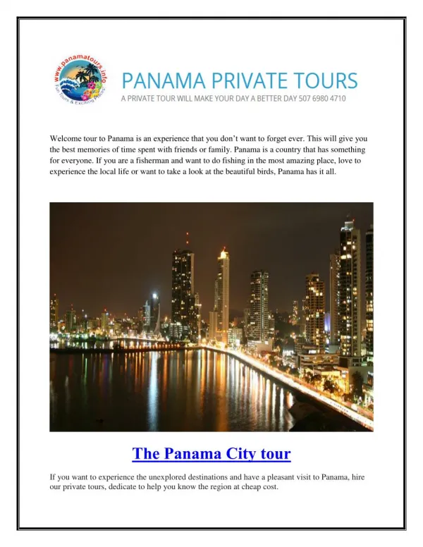 Panama City Tours