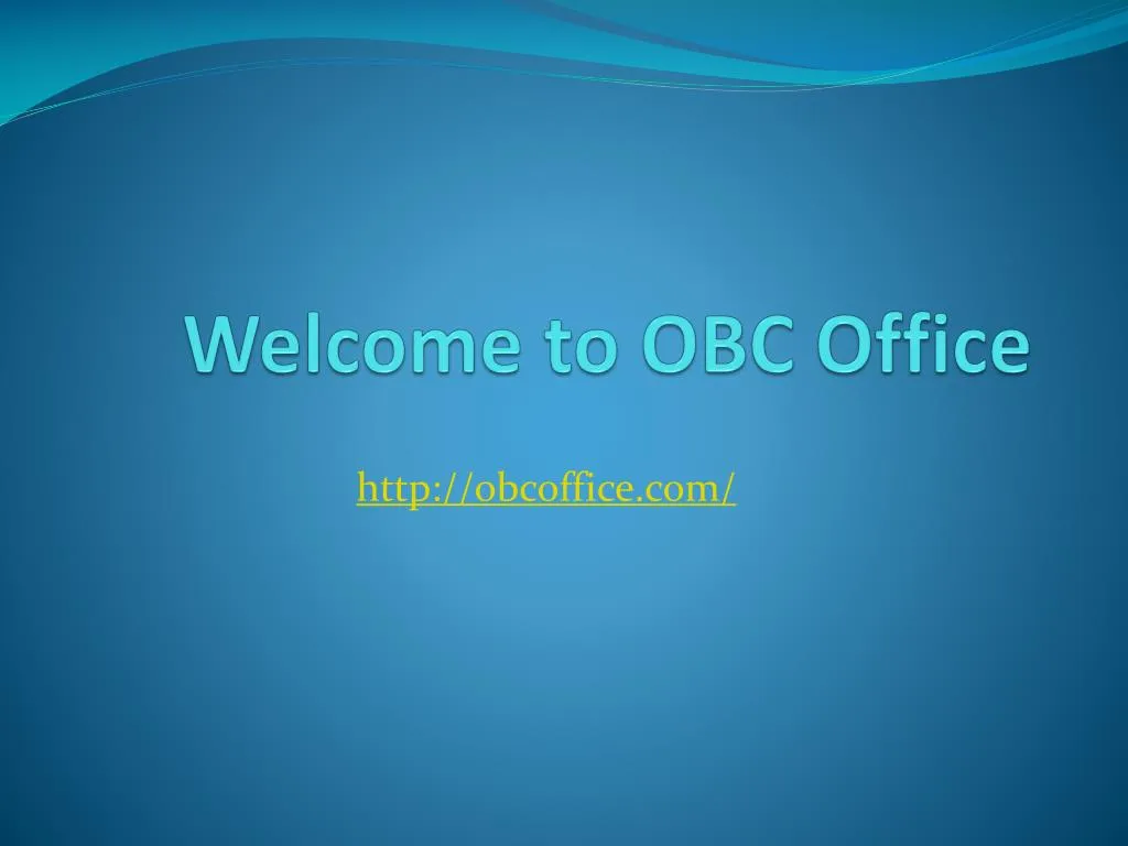 welcome to obc office
