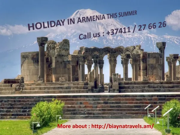 Call : - 37411 / 27 66 26 Armenia travel agent