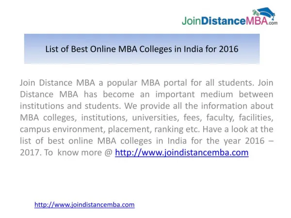 Looking for Best Online MBA Colleges in India?
