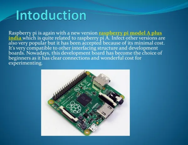 Raspberry Pi Model a Plus ( ) Board India Pdf File – Robomart