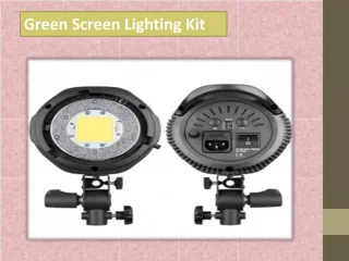 Green Screen Lighting Kit - slide 1