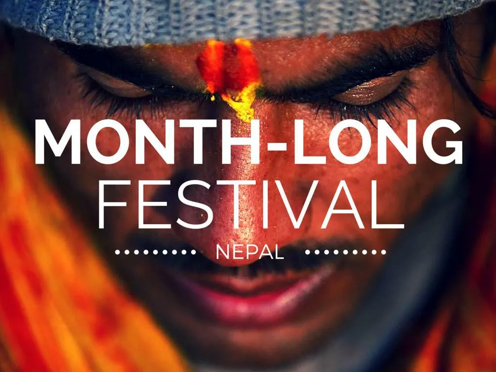 nepal s month long festival