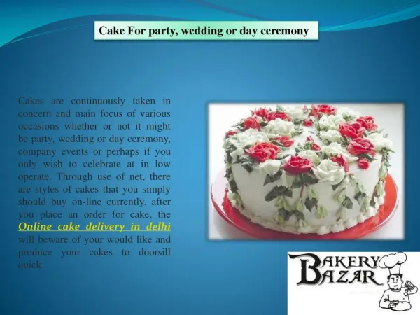 Order birthday cake online |Cake home delivery in Delhi