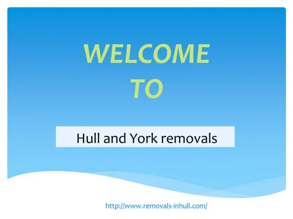 House removals hull