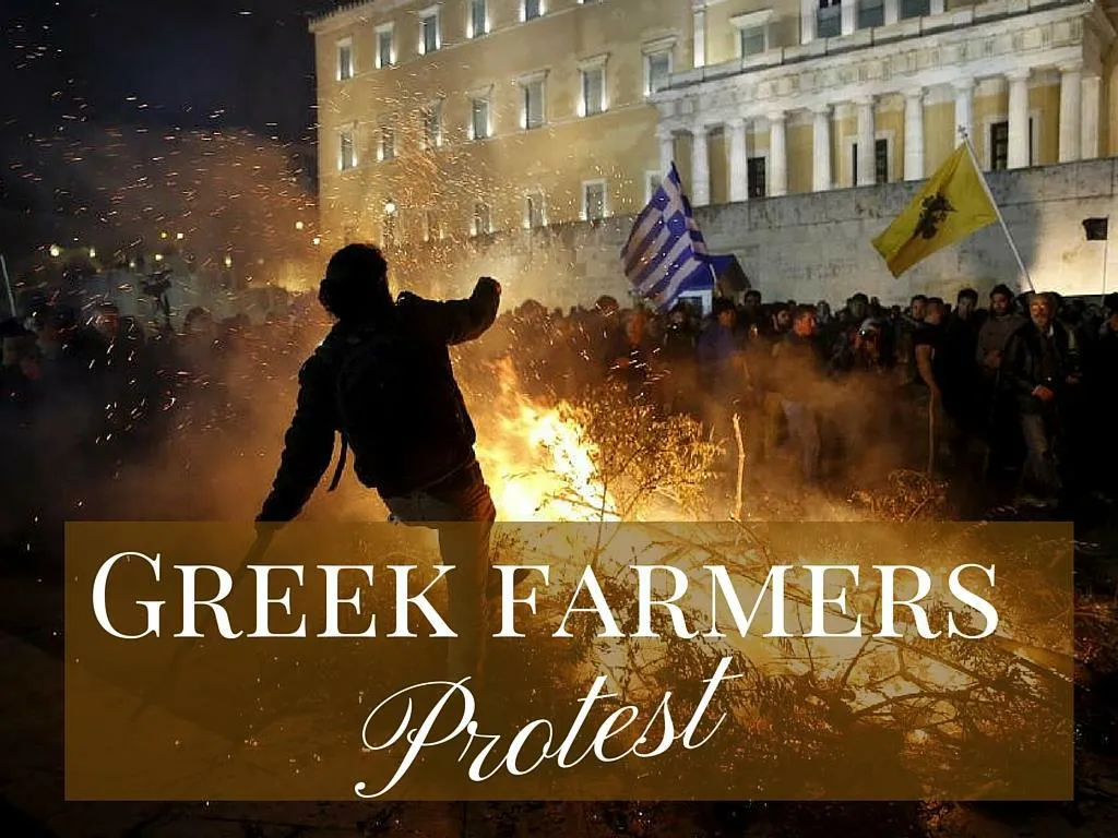 greek agriculturists protest