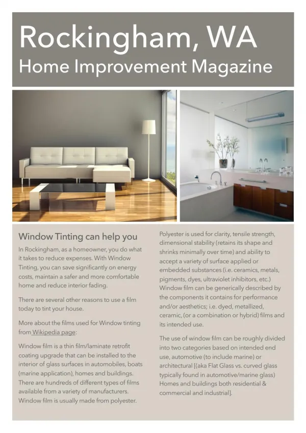 WA Home Improvement Magazine Issue #1