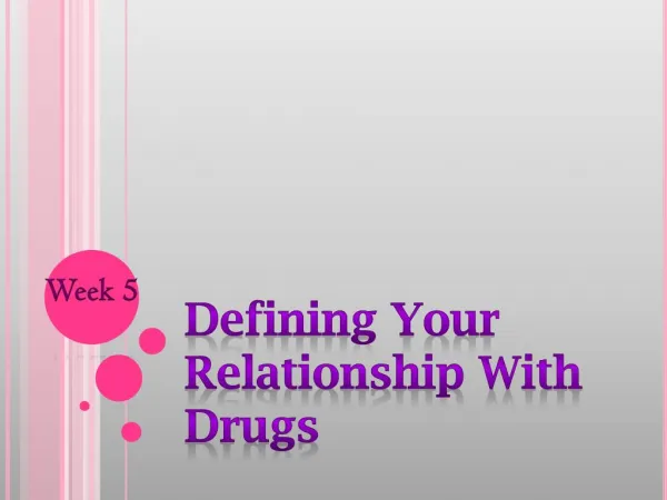 Defining your Relationship w Drugs