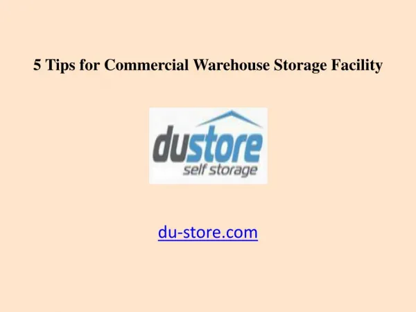 5 Tips for Commercial Warehouse Storage Facility in Dubai