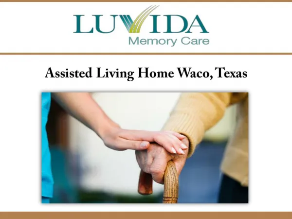 Assisted Living Home Waco, Texas