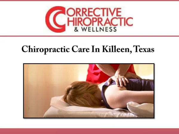 Chiropractic Care In Killeen, Texas