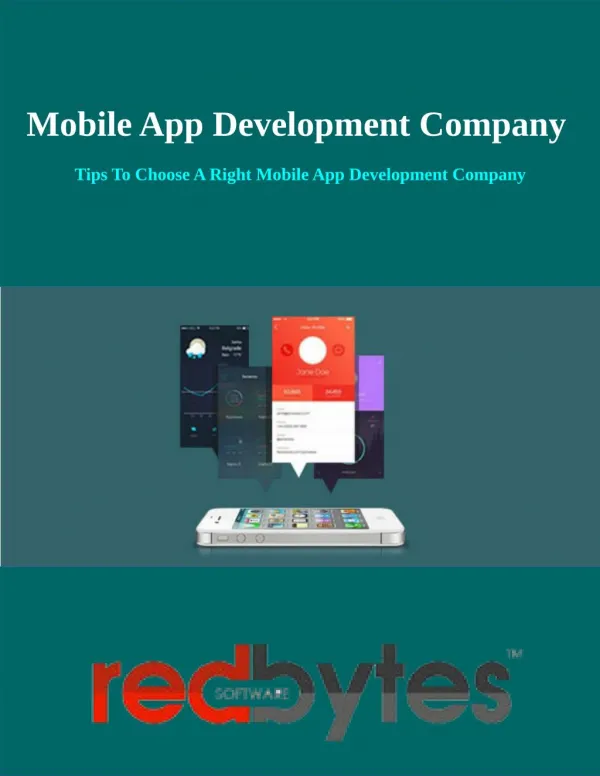Tips To Choose The Right Mobile App Development Company