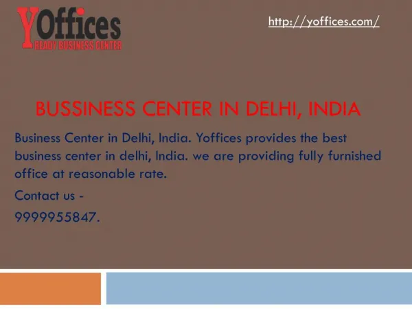 Business Center in Delhi, India
