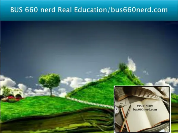 BUS 660 nerd Real Education/bus660nerd.com