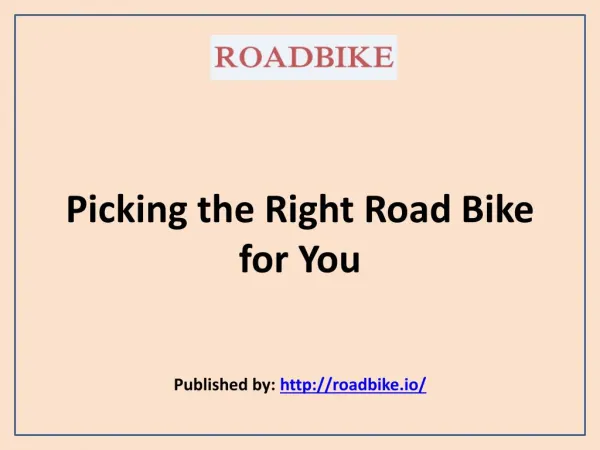 Guides & News on Road Bikes