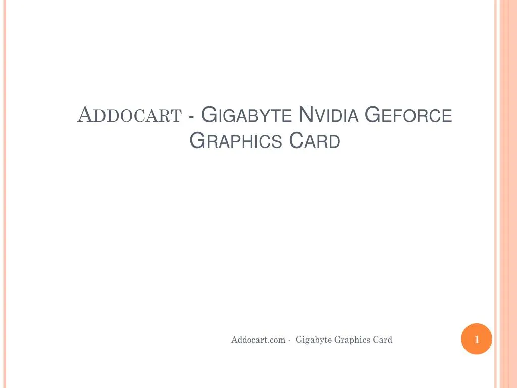 addocart gigabyte nvidia geforce graphics card
