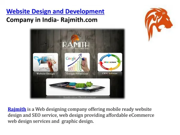 Rajmith website design and development company in india