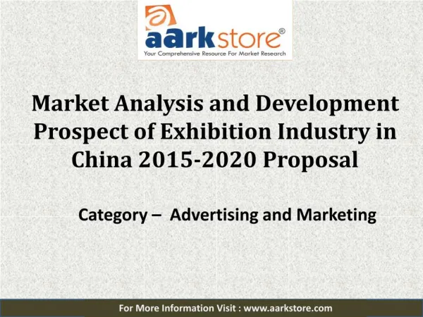 China Market Analysis and Development Prospect of Exhibition Industry